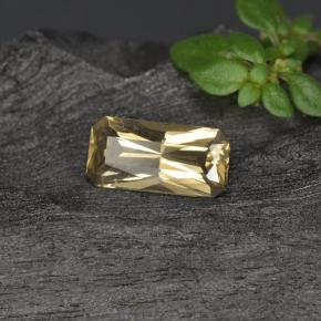 Granato cangiante naturale dorato da 0,60 ct, taglio smeraldo, VVS-VS