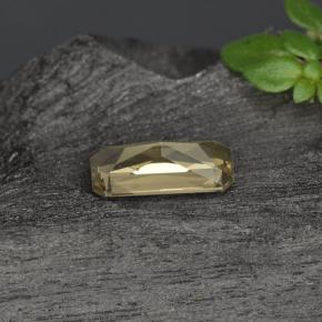 Granato cangiante naturale dorato da 0,60 ct, taglio smeraldo, VVS-VS