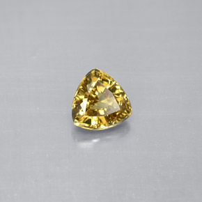 Granato cangiante Marrone dorato ad arancione naturale da 1.12 ct, Taglio trillion, VVS-VS
