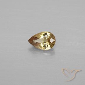 Granato cangiante Marrone dorato naturale da 0.56 ct, Forma a pera, VVS-VS