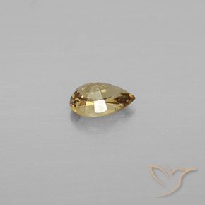 Granato cangiante Marrone dorato naturale da 0.56 ct, Forma a pera, VVS-VS