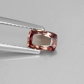 Granato cangiante naturale marrone da 0,76 ct, taglio a cuscino, VVS-VS