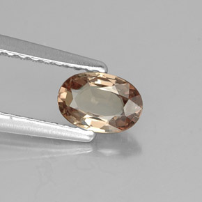 Granato cangiante naturale multicolore da 0,57 ct, taglio ovale, VVS