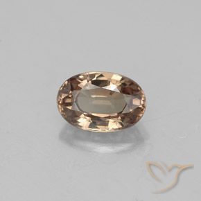 Granato cangiante naturale marrone da 0,71 ct, taglio ovale, VVS-VS