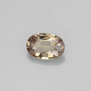 Granato cangiante naturale multicolore da 0,53 ct, taglio ovale, VVS