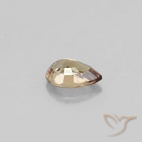 Granato cangiante Marrone chiaro naturale da 0.55 ct, Forma a pera, VVS