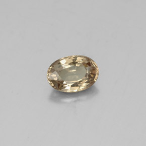 Granato cangiante naturale giallo da 0,62 ct, taglio ovale, VS