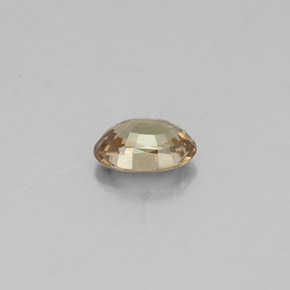 Granato cangiante naturale giallo da 0,62 ct, taglio ovale, VS