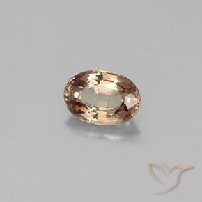 Granato cangiante naturale giallo da 0,63 ct, taglio ovale, VVS-VS