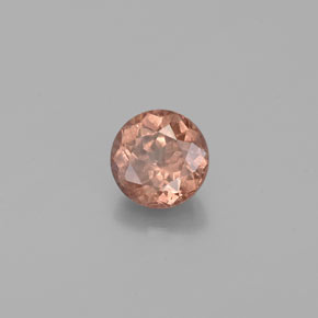 Granato cangiante Rosato ad arancio naturale da 0.45 ct, Taglio rotondo, VS-SI