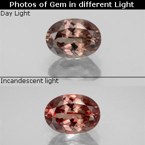 Granato cangiante Marrone dorato ad arancione naturale da 1.27 ct, Taglio ovale, VS