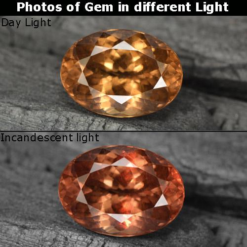 Granato cangiante Marrone scuro naturale da 3.77 ct, Taglio ovale, VS-SI