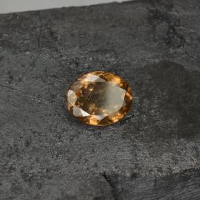 Granato cangiante Marrone dorato ad arancione naturale da 3.87 ct, Taglio ovale, VS-SI
