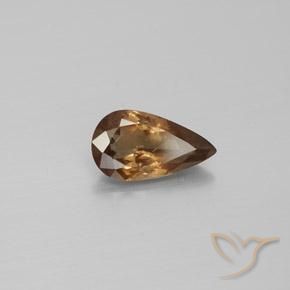 Granato cangiante Marrone chiaro naturale da 1.77 ct, Forma a pera, VS-SI