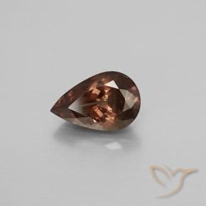 Granato cangiante naturale marrone da 3,05 ct, taglio a pera, VS-SI