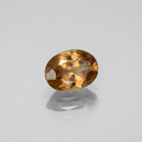 Granato cangiante Marrone dorato ad arancione naturale da 1.62 ct, Taglio ovale, VS-SI
