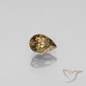 Granato cangiante Marrone dorato naturale da 0.61 ct, Forma a pera, VVS-VS