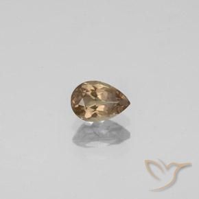 Granato cangiante Marrone chiaro naturale da 0.57 ct, Forma a pera, VS