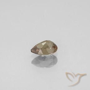 Granato cangiante Marrone chiaro naturale da 0.57 ct, Forma a pera, VS
