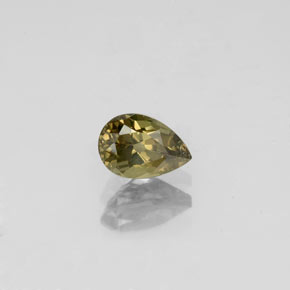 Granato cangiante naturale multicolore da 0,63 ct, taglio a pera, VS