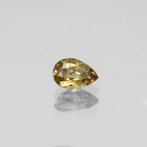 Granato cangiante Marrone dorato ad arancione naturale da 0.63 ct, Forma a pera, VVS-VS