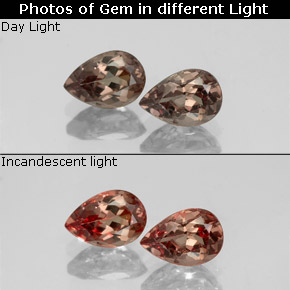 Granato cangiante naturale multicolore da 1,18 ct, taglio a pera, VVS-VS