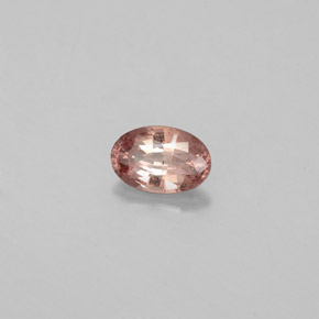 Granato cangiante Rosato ad arancio naturale da 0.54 ct, Taglio ovale, VS