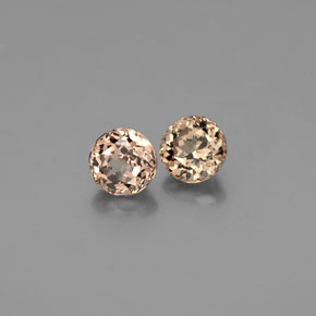 Gemme di Granato cangiante Verde dorato ad arancione naturale da  ct, Taglio rotondo, VVS-VS