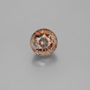 Granato cangiante Marrone dorato ad arancione naturale da 1.30 ct, Taglio rotondo, VVS