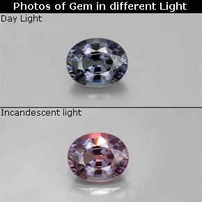 Granato cangiante naturale multicolore da 0,85 ct, taglio ovale, VVS