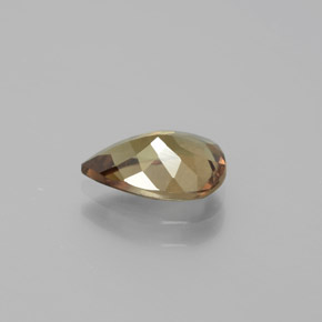 Granato cangiante Marrone dorato ad arancione naturale da 1.56 ct, Forma a pera, VS-SI