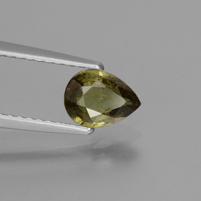 Granato cangiante naturale multicolore da 0,83 ct, taglio a pera, VS
