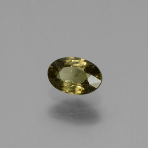 Granato cangiante naturale giallo da 0,63 ct, taglio ovale, VS