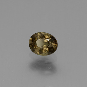 Granato cangiante Giallo dorato naturale da 0.68 ct, Taglio ovale, VS-SI