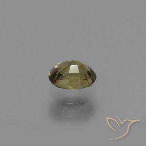 Granato cangiante naturale giallo da 0,65 ct, taglio ovale, VS