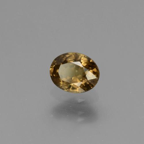 Granato cangiante naturale giallo da 0,65 ct, taglio ovale, VS