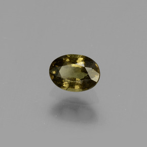 Granato cangiante naturale multicolore da 0,61 ct, taglio ovale, VS