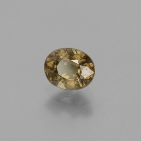 Granato cangiante naturale marrone da 0,81 ct, taglio ovale, VS