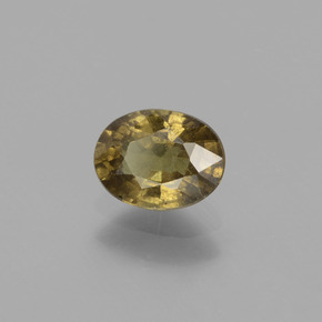Granato cangiante naturale marrone da 0,85 ct, taglio ovale, VS