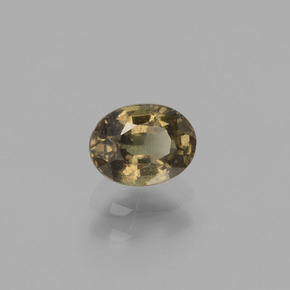 Granato cangiante naturale marrone da 0,74 ct, taglio ovale, VS