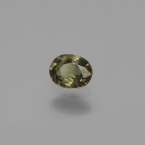 Granato cangiante Marrone verdastro a rosa rossa naturale da 0.44 ct, Taglio ovale, VS