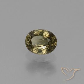 Granato cangiante naturale marrone da 0,87 ct, taglio ovale, VS
