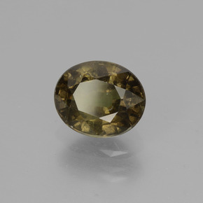 Granato cangiante Marrone verdastro a rosa rossa naturale da 1.86 ct, Taglio ovale, VS-SI