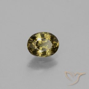 Granato cangiante naturale marrone da 0,92 ct, taglio ovale, VS-SI