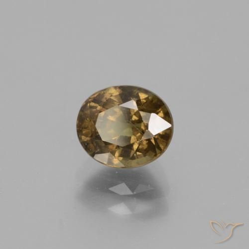 Granato cangiante Marrone scuro naturale da 1.55 ct, Ovale, VS-SI