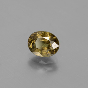 Granato cangiante Marrone medio-scuro naturale da 1.05 ct, Taglio ovale, VS-SI