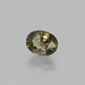 Granato cangiante Marrone scuro naturale da 0.98 ct, Taglio ovale, VS
