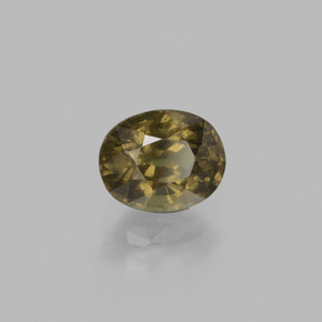 Granato cangiante Marrone verdastro a rosa rossa naturale da 1.49 ct, Taglio ovale, VS-SI