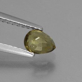 Granato cangiante naturale multicolore da 0,59 ct, taglio a pera, VS-SI