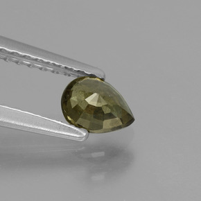 Granato cangiante naturale multicolore da 0,52 ct, taglio a pera, VS